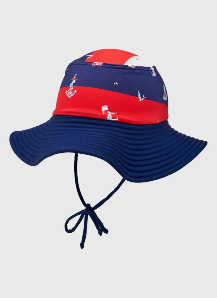 Kids/BOY Aqua Blu Admiral Lycra Bucket Hat