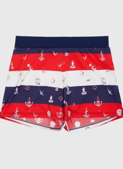 Kids Aqua Blu Admiral Lycra Swim Shorts