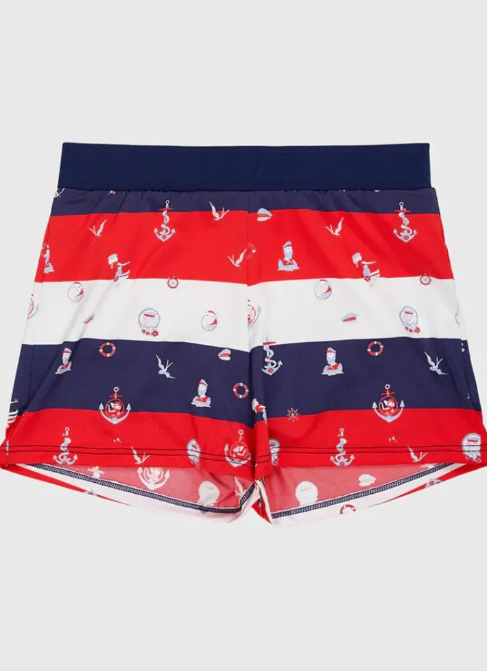 Kids Aqua Blu Admiral Lycra Swim Shorts
