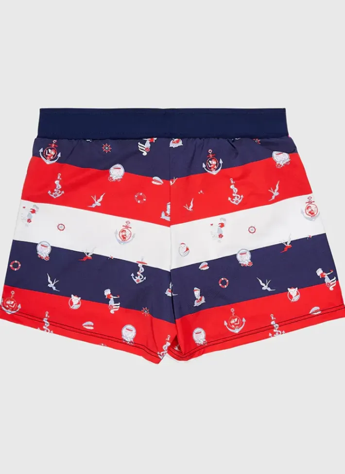 Kids Aqua Blu Admiral Lycra Swim Shorts