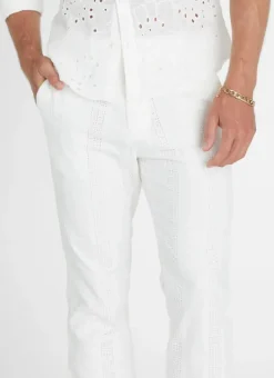Women Aqua Blu Alabaster Caleb Pants