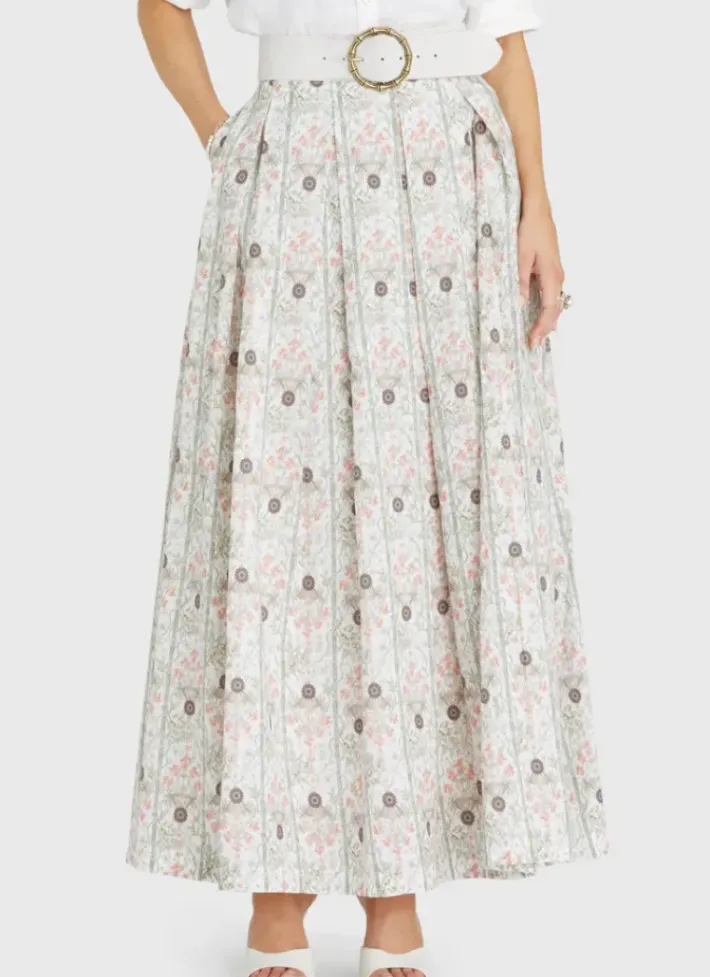 Women Aqua Blu Annette Maxi Skirt (SAMPLE)