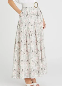 Women Aqua Blu Annette Maxi Skirt (SAMPLE)