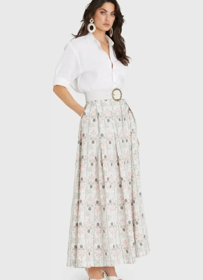 Women Aqua Blu Annette Maxi Skirt (SAMPLE)