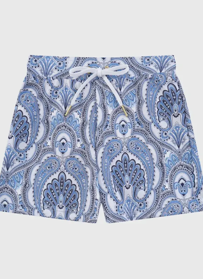 Kids/BOY Aqua Blu Lycra Swim Shorts