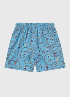 Kids/BOY Aqua Blu Lycra Boardshorts