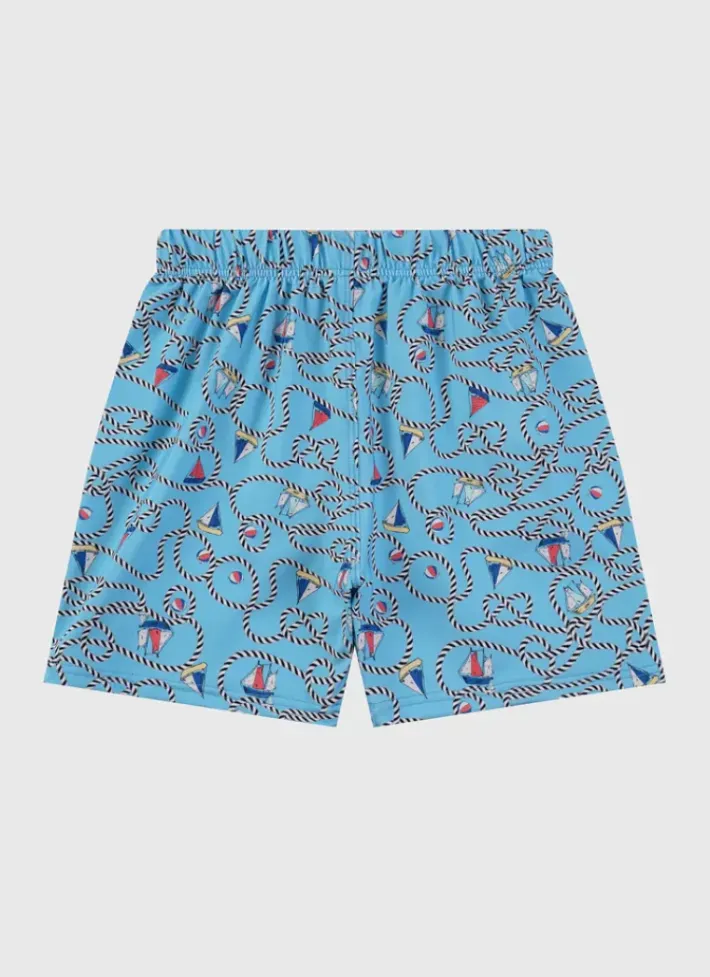 Kids/BOY Aqua Blu Lycra Boardshorts