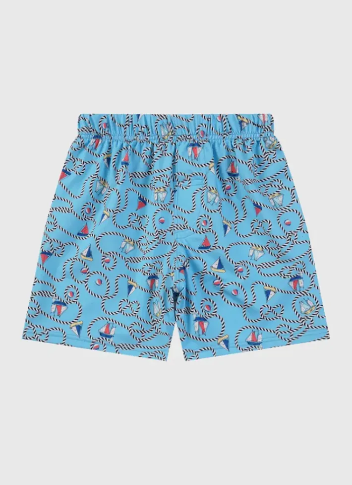 Kids/BOY Aqua Blu Lycra Boardshorts