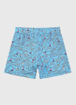 Kids/BOY Aqua Blu Lycra Swim Shorts