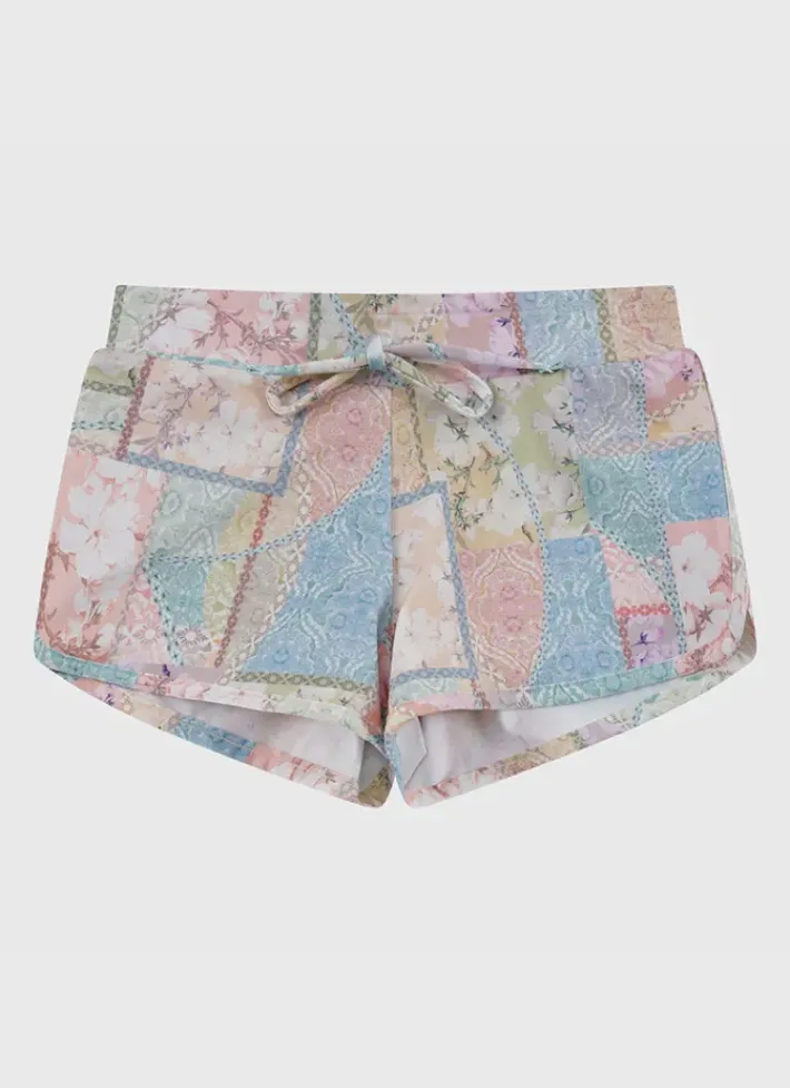 Kids Aqua Blu Lycra Boardshorts