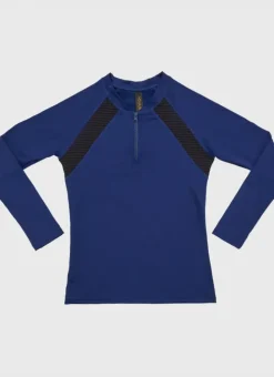 Kids/BOY Aqua Blu Building Blocks Long Sleeve Rash Vest