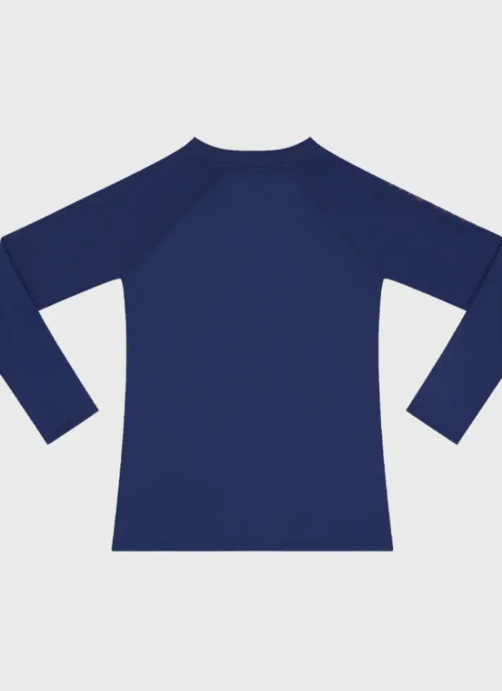 Kids/BOY Aqua Blu Building Blocks Long Sleeve Rash Vest