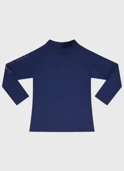 Kids/BOY Aqua Blu Building Blocks Long Sleeve Rash Vest