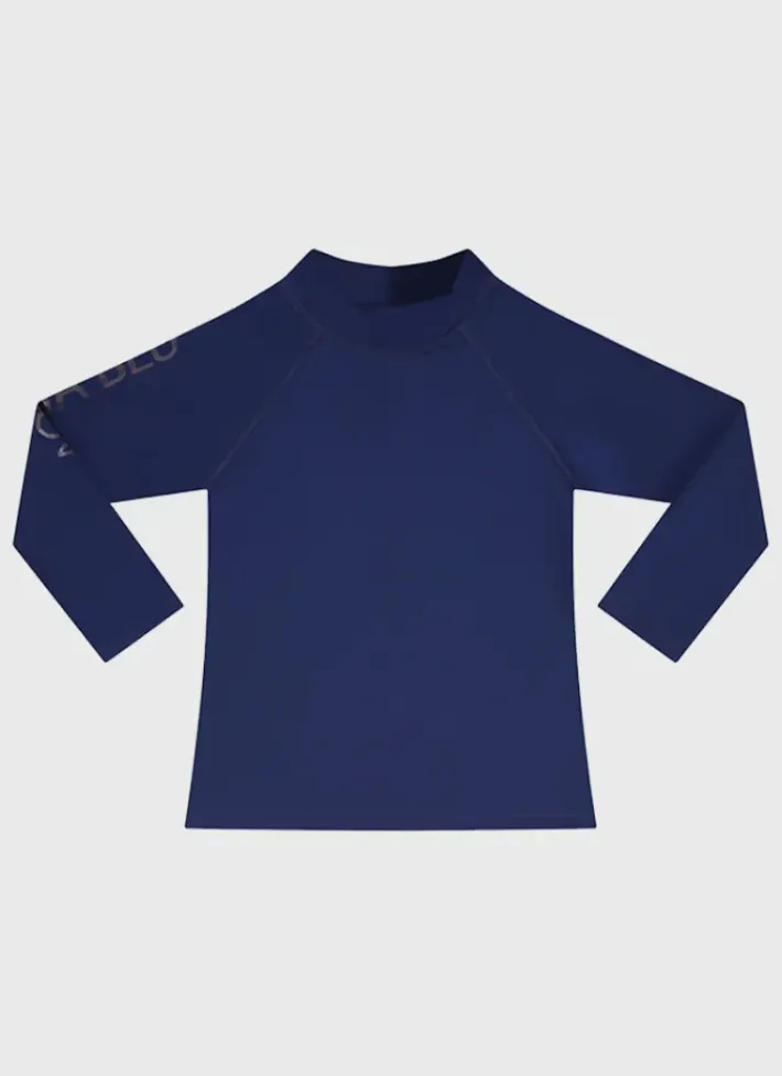Kids/BOY Aqua Blu Building Blocks Long Sleeve Rash Vest
