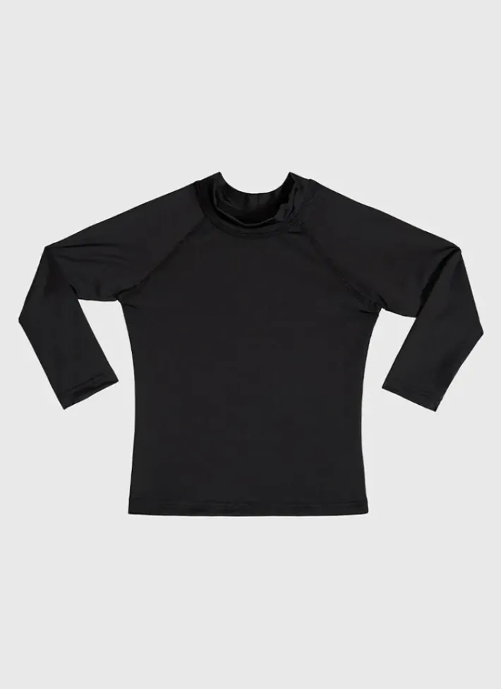 Kids Aqua Blu Building Blocks Long Sleeve Rash Vest