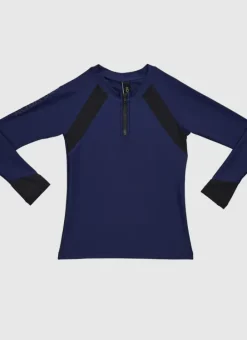 Kids Aqua Blu Building Blocks Long Sleeve Rash Vest