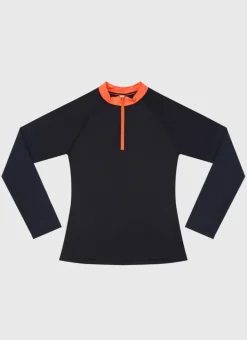 Kids/BOY Aqua Blu Building Blocks Long Sleeve Rash Vest