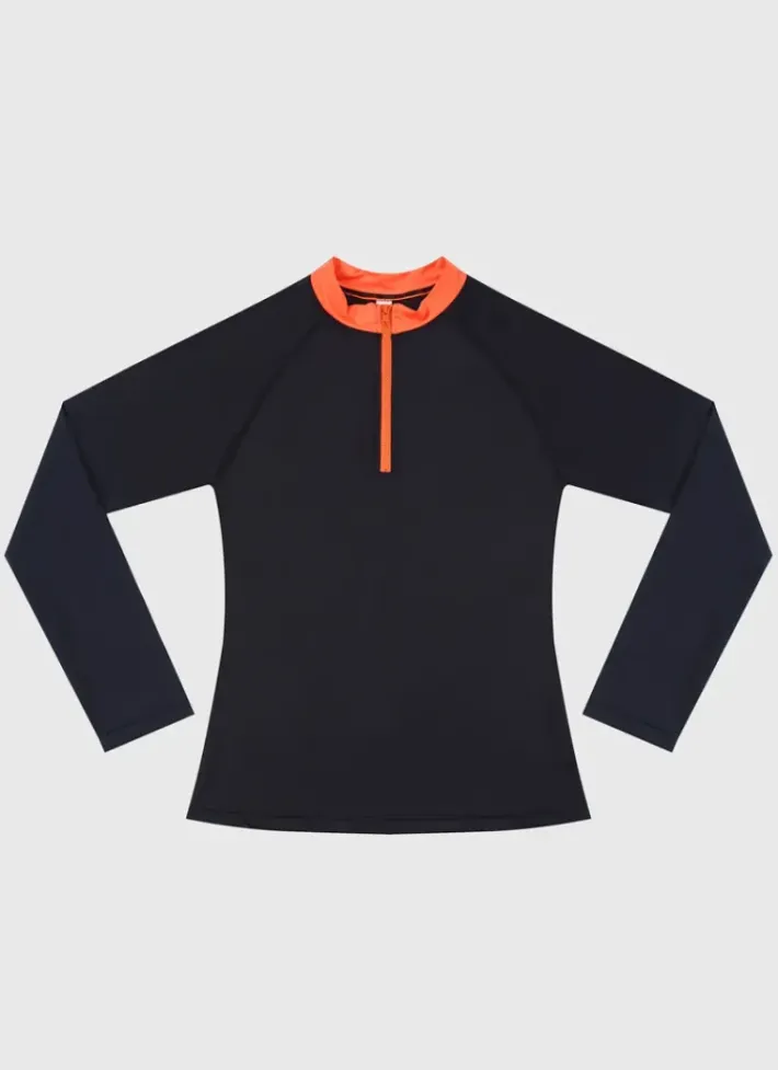 Kids/BOY Aqua Blu Building Blocks Long Sleeve Rash Vest