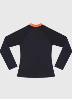 Kids/BOY Aqua Blu Building Blocks Long Sleeve Rash Vest