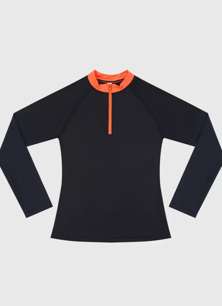Kids/BOY Aqua Blu Building Blocks Long Sleeve Rash Vest