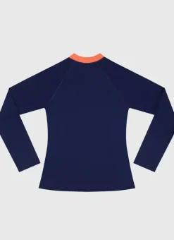 Kids/BOY Aqua Blu Building Blocks Long Sleeve Rash Vest