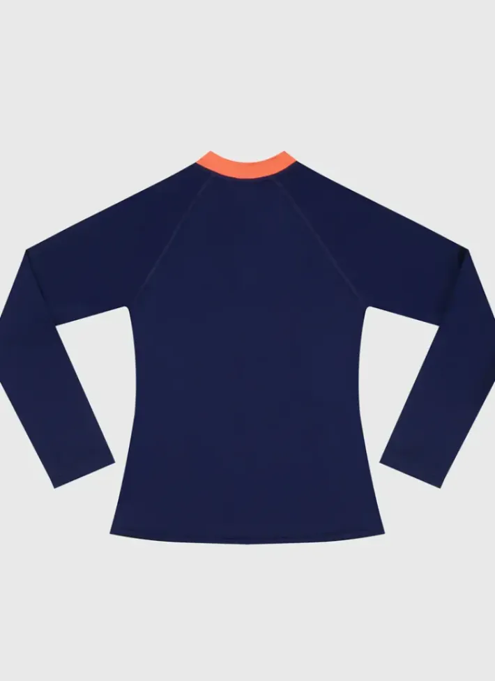 Kids/BOY Aqua Blu Building Blocks Long Sleeve Rash Vest