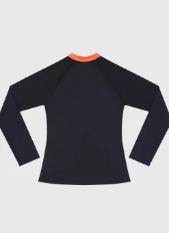 Kids/BOY Aqua Blu Building Blocks Long Sleeve Rash Vest