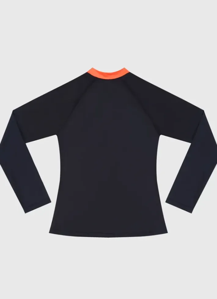 Kids/BOY Aqua Blu Building Blocks Long Sleeve Rash Vest