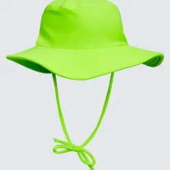 Kids Aqua Blu Building Blocks Lycra Bucket Hat