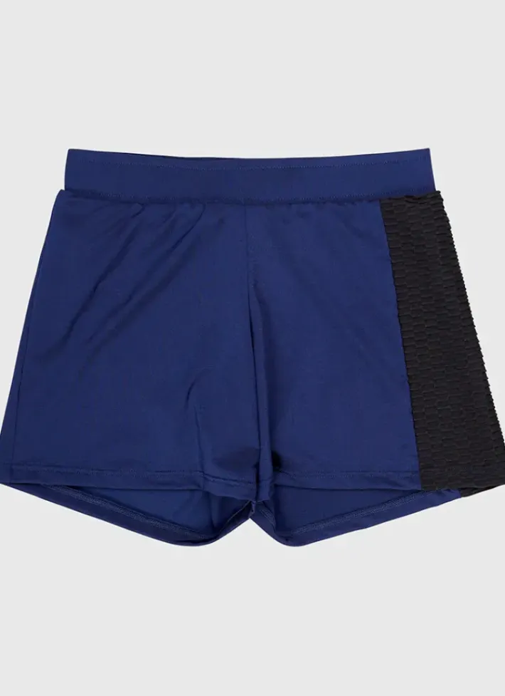 Kids Aqua Blu Building Blocks Lycra Swim Shorts