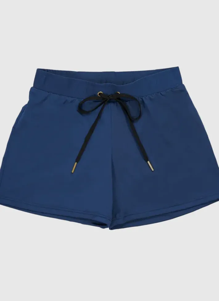 Kids Aqua Blu Building Blocks Lycra Swim Shorts