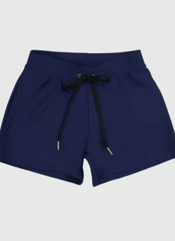 Kids Aqua Blu Building Blocks Lycra Swim Shorts
