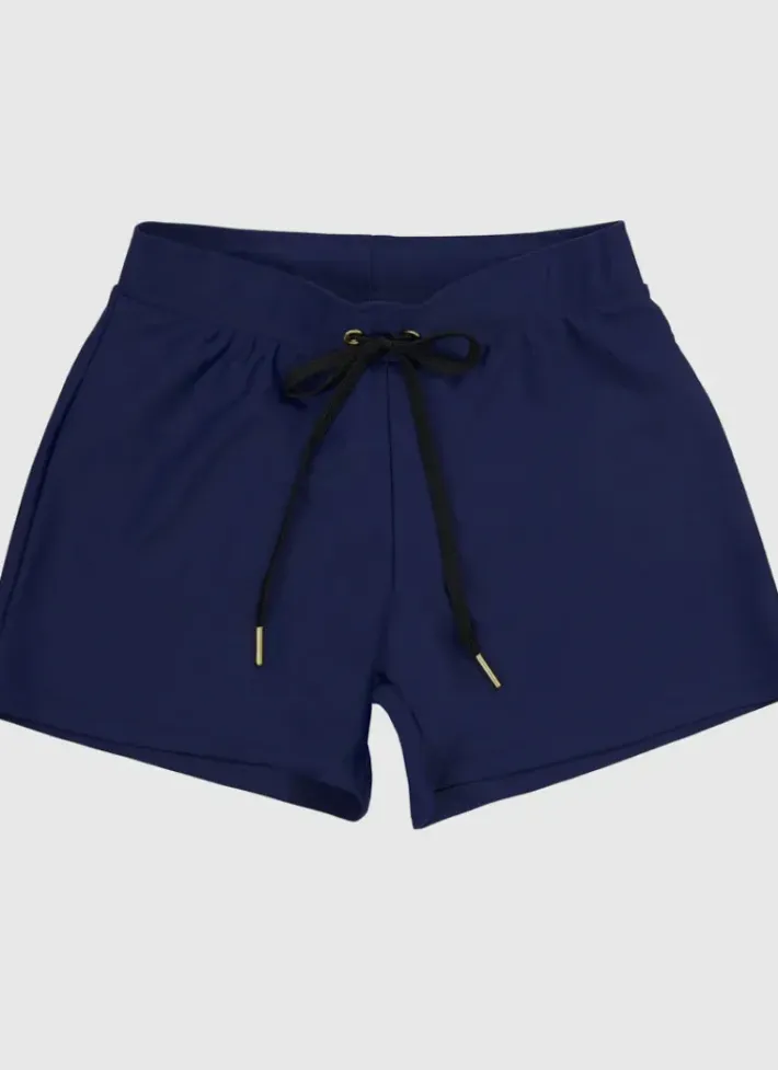 Kids Aqua Blu Building Blocks Lycra Swim Shorts