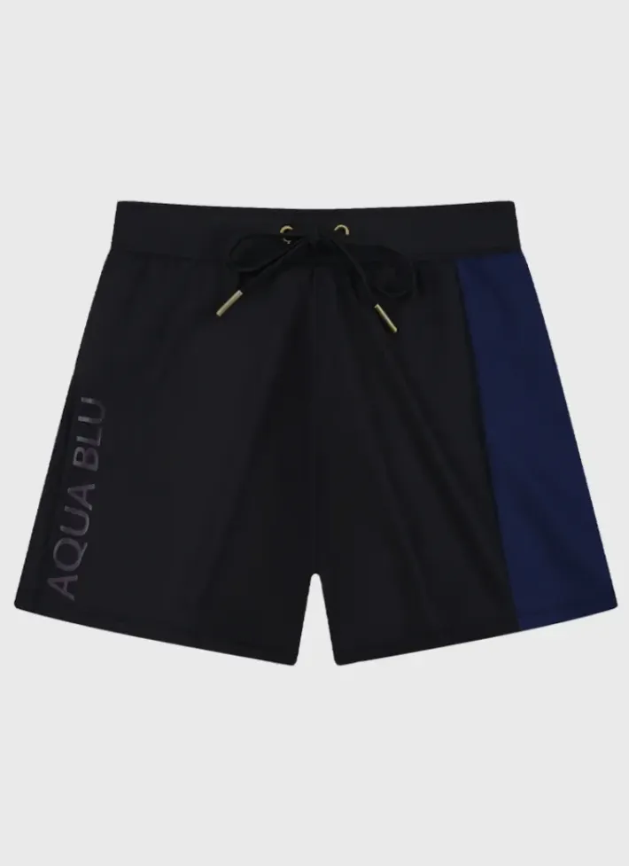 Kids/BOY Aqua Blu Building Blocks Lycra Swim Shorts