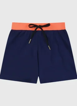 Kids/BOY Aqua Blu Building Blocks Lycra Swim Shorts