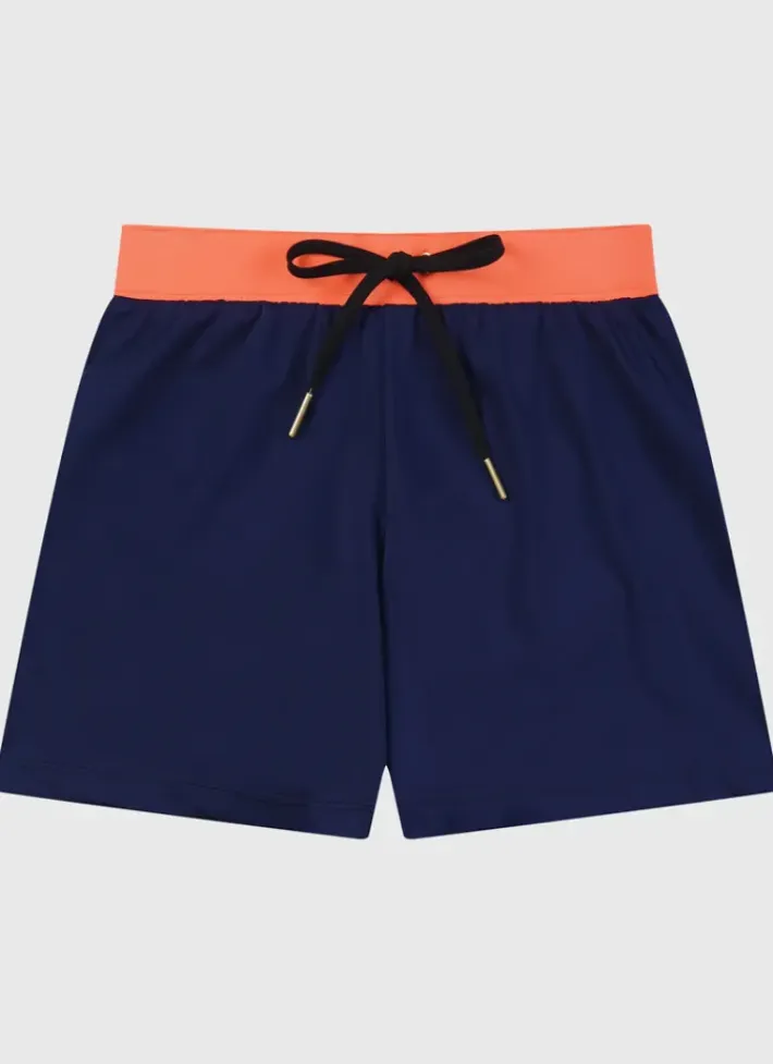 Kids/BOY Aqua Blu Building Blocks Lycra Swim Shorts