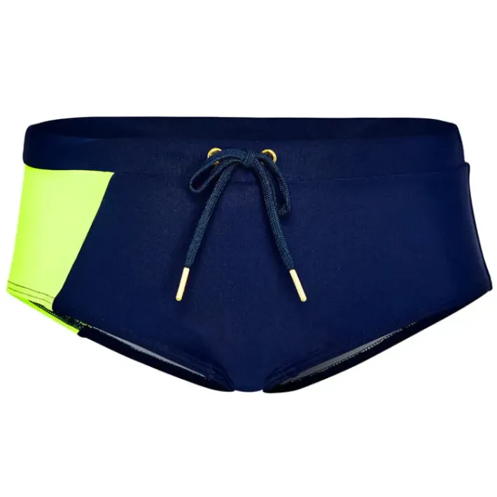 Kids Aqua Blu Building Blocks Retro Trunks
