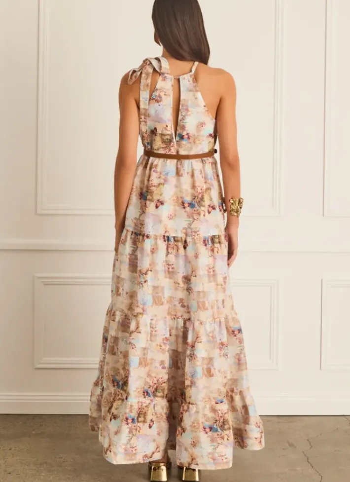 Women Aqua Blu Kerilee Maxi Dress