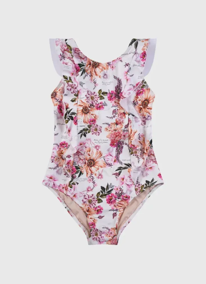 Kids Aqua Blu Frill One Piece