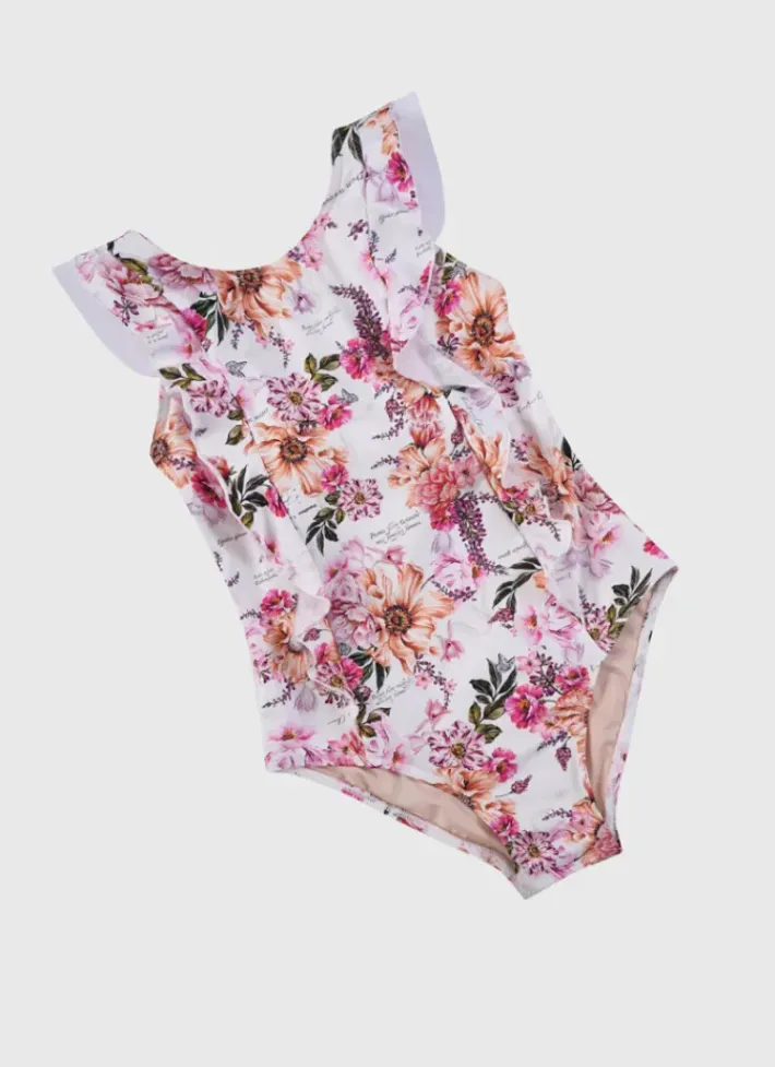 Kids Aqua Blu Frill One Piece