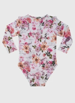 Kids Aqua Blu Long Sleeve One Piece