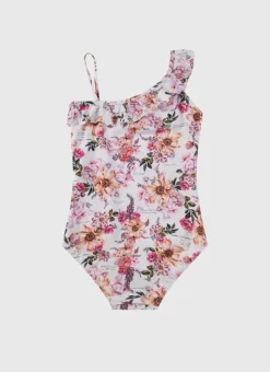 Kids Aqua Blu One Shoulder One Piece
