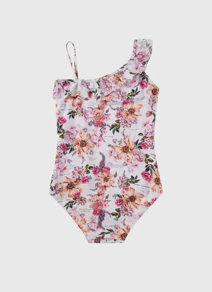 Kids Aqua Blu One Shoulder One Piece