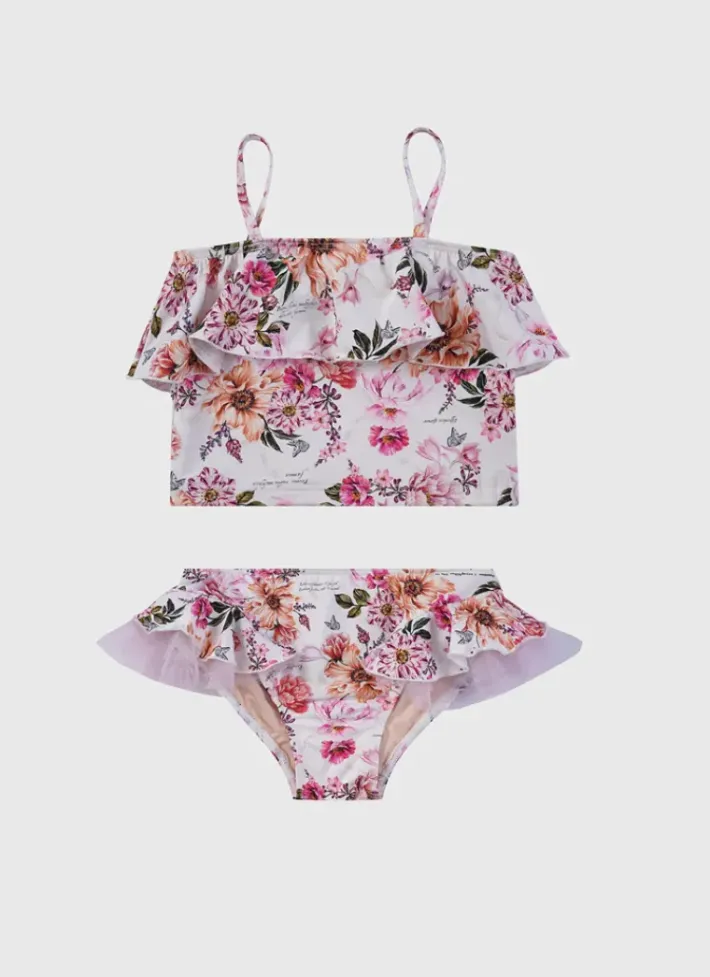 Kids Aqua Blu Tankini Set
