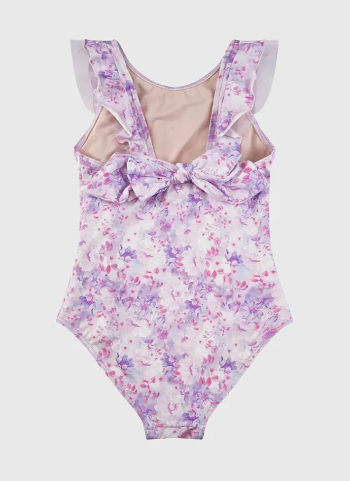 Kids Aqua Blu Frill One Piece