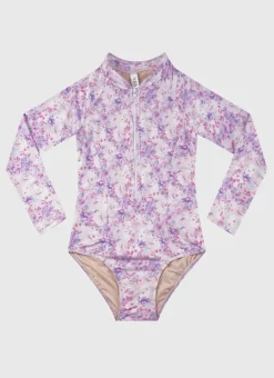 Kids Aqua Blu Long Sleeve One Piece