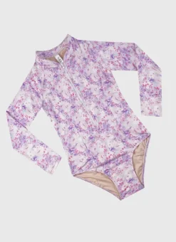 Kids Aqua Blu Long Sleeve One Piece