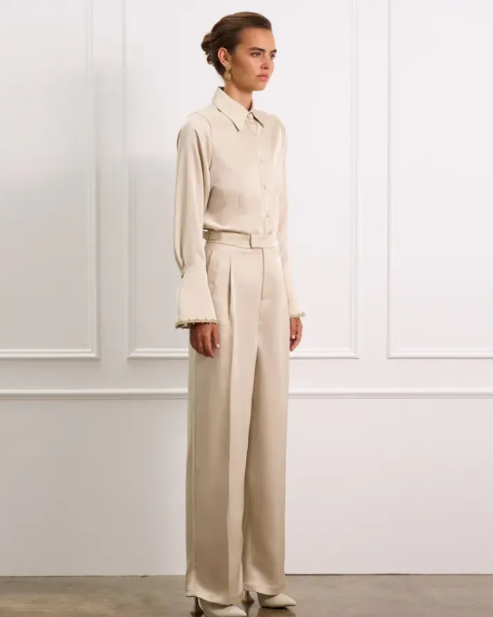 Women Aqua Blu Éclat Chloe Pants