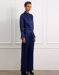 Women Aqua Blu Éclat Chloe Pants