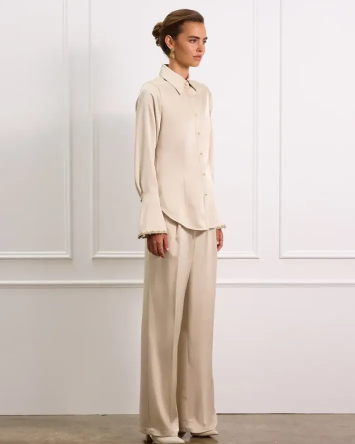 Women Aqua Blu Éclat Juliette Blouse